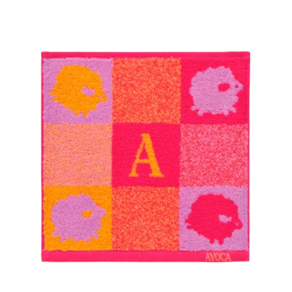 日繊商工 AVOCA Aステップ タオルチーフ レッド 1枚