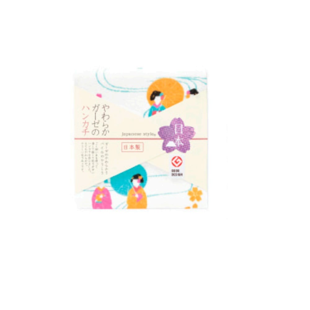 日繊商工 ジャパニーズスタイル みやび舞妓 ハンカチ 1枚