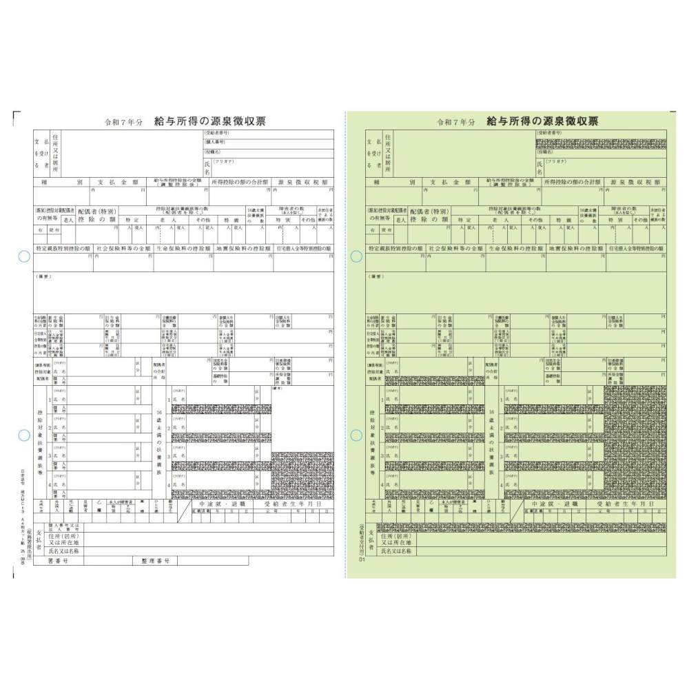 給与支払報告書(源泉徴収票付) 地方MC-3-100 メーカー直送 ▼返品・キャンセル不可【他商品との同時購入不可】