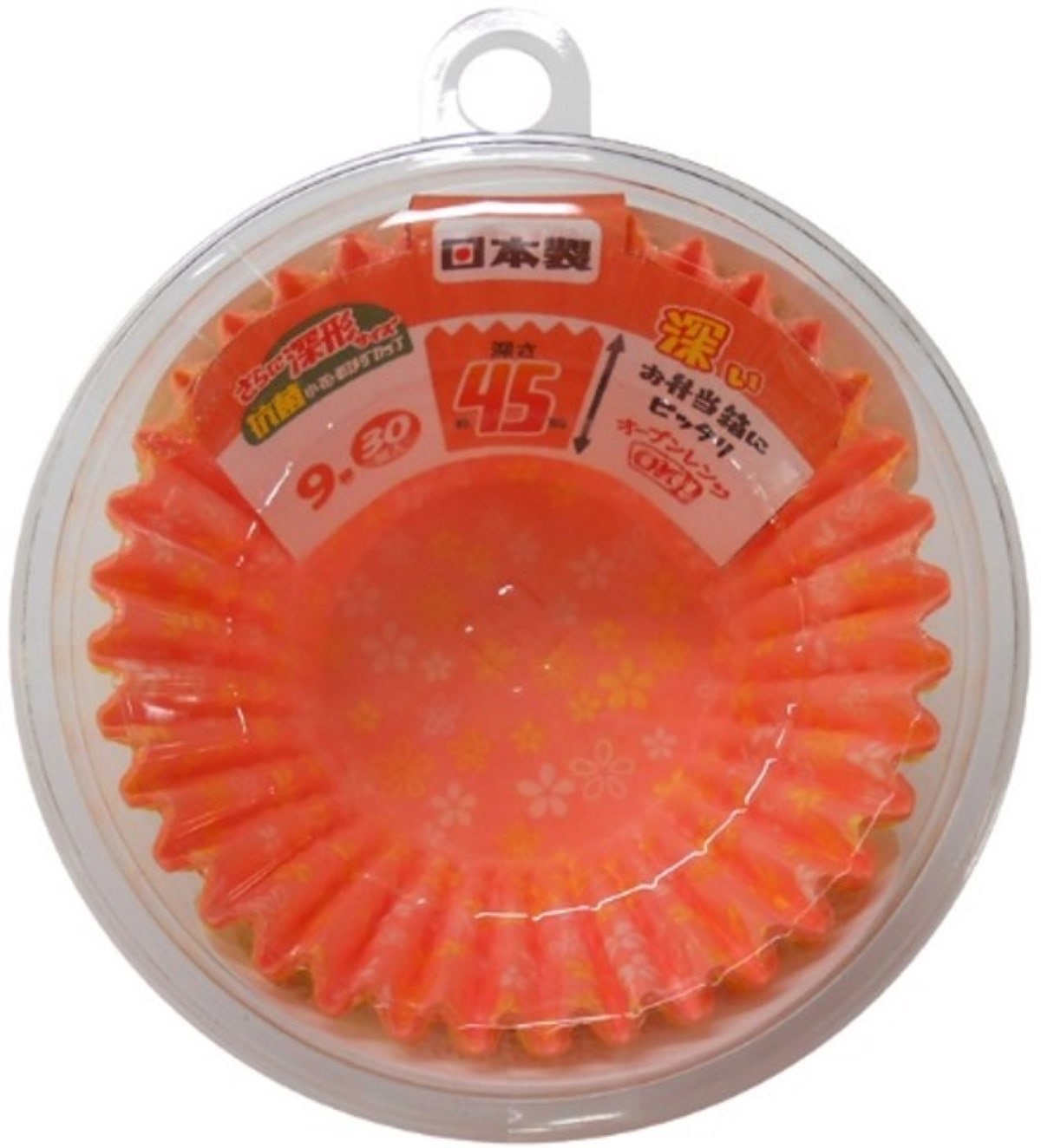 抗菌小花おかずカップさらに深形9号 30枚入り