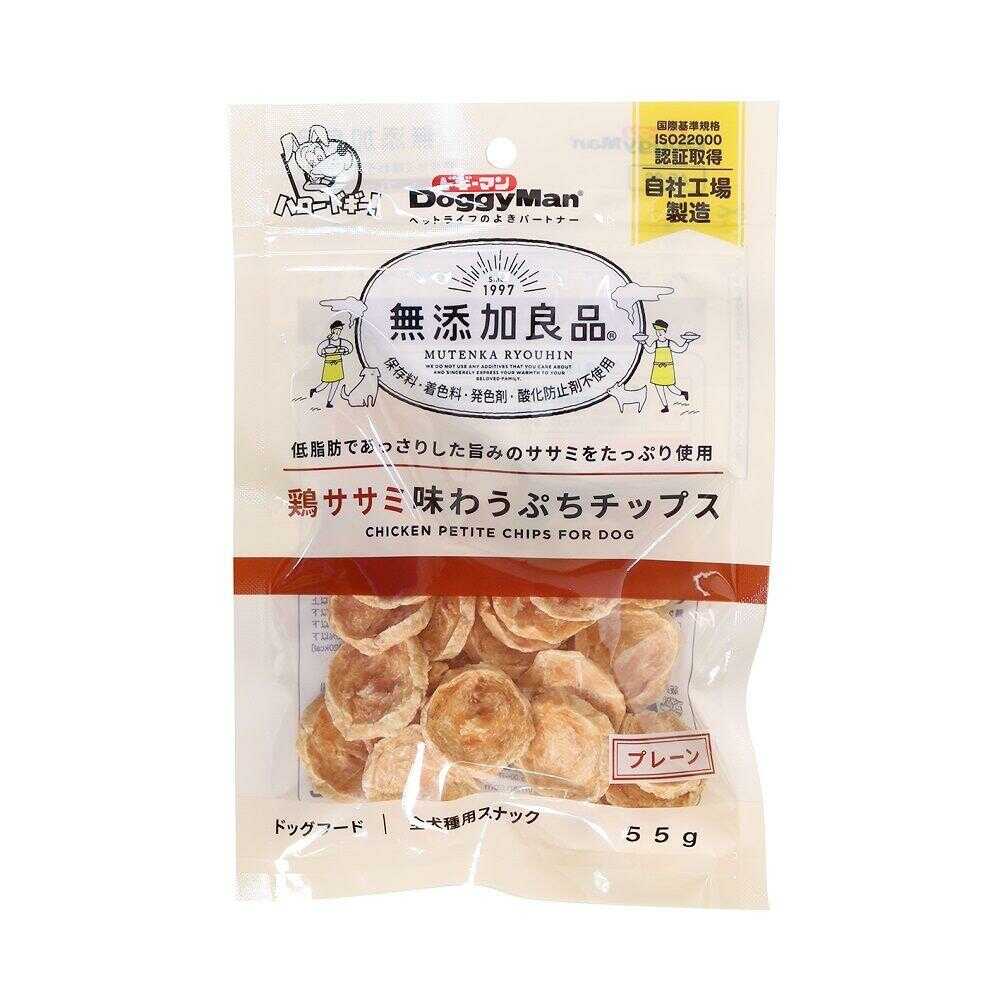 ドギーマン 無添加良品 鶏ササミ味わうぷちチップス プレーン 55g