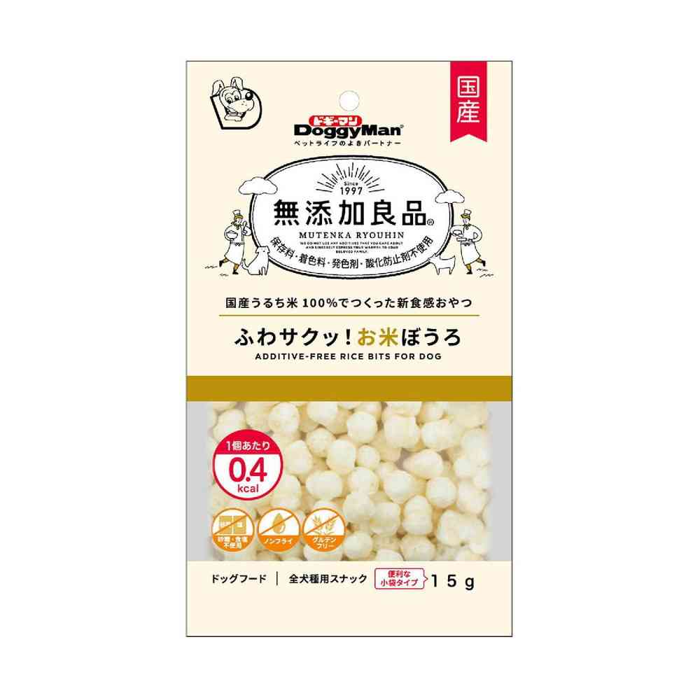 ドギーマン 無添加良品 ふわサクッ！お米ぼうろ