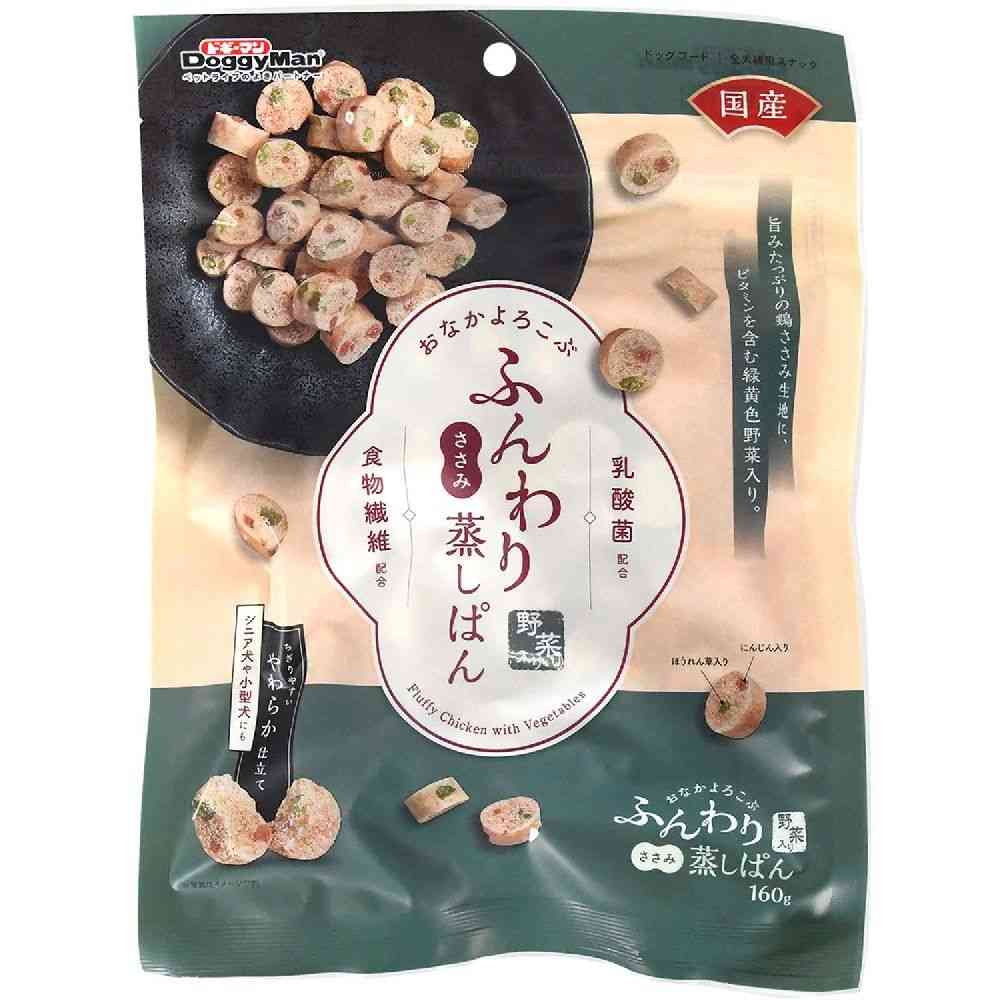 ドギーマン ふんわりささみ蒸しぱん野菜