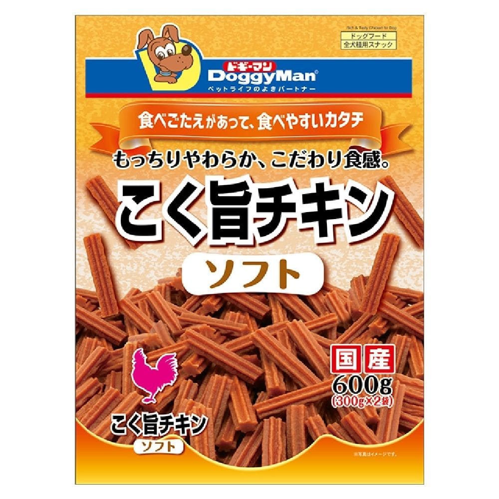 ドギーマン こく旨チキンソフト 600g