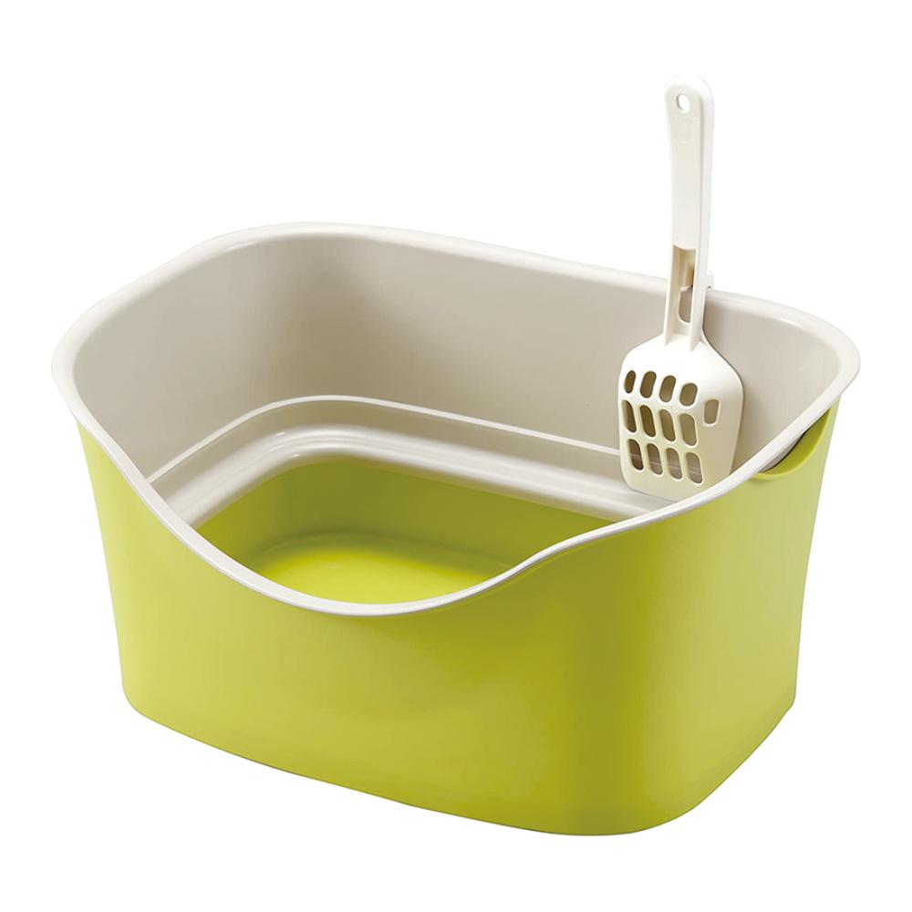 ラクラク猫トイレ Wブロック ピスタチオグリーン メーカー直送 ▼返品・キャンセル不可【他商品との同時購入不可】