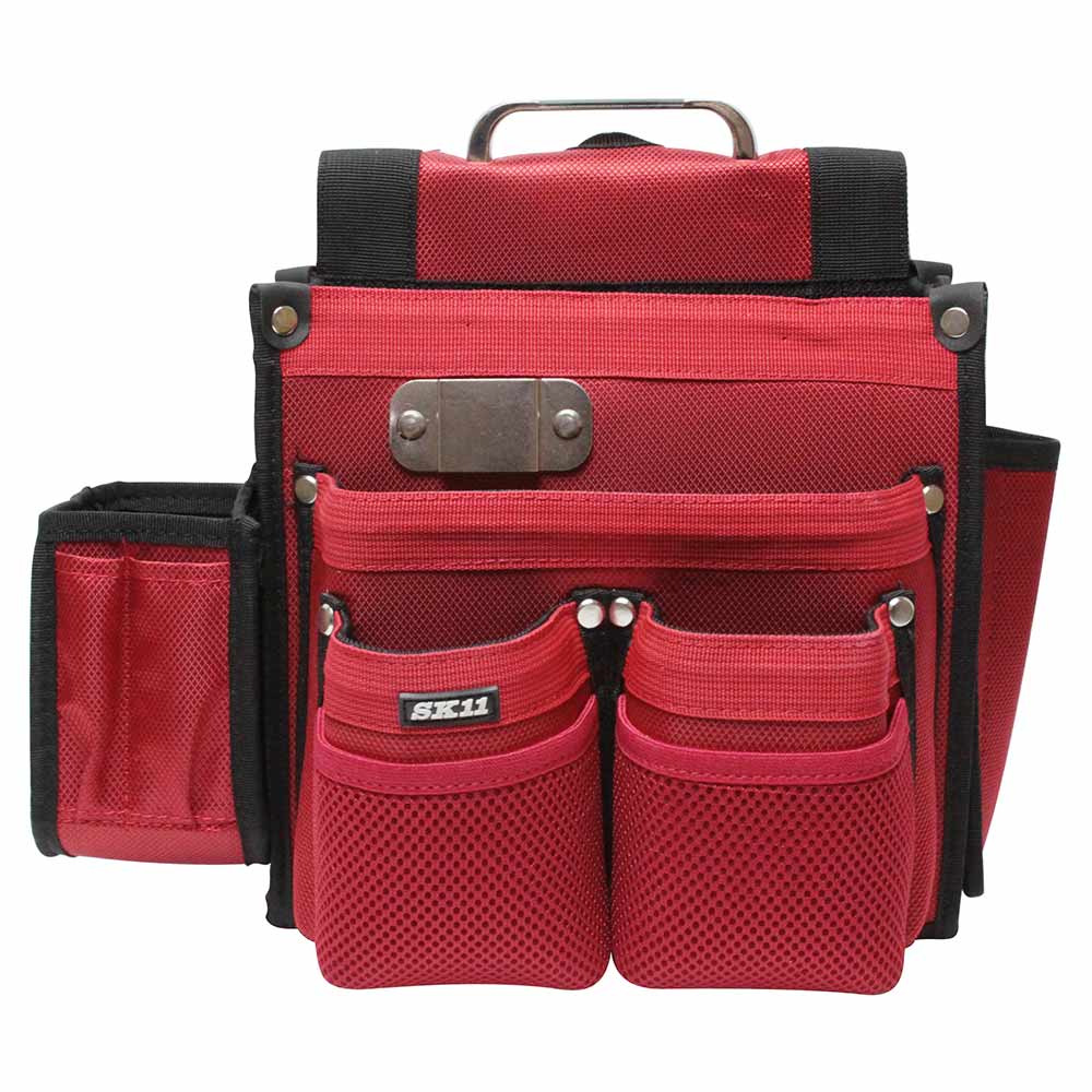 匠 仮枠大工釘袋 レッド SC-11 【直送品】 返品・キャンセル・他商品と同時購入は不可
