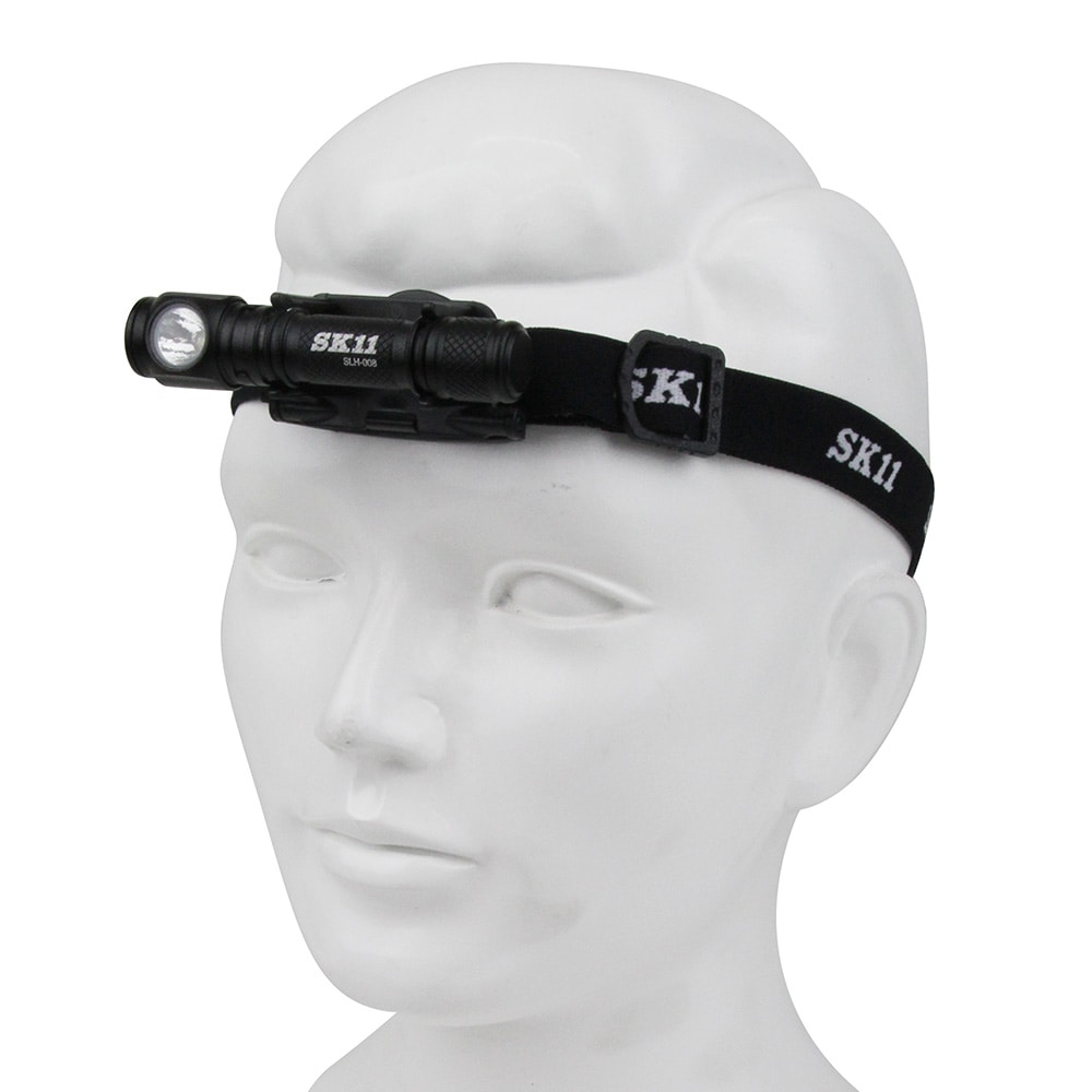 乾電池式LEDヘッドライト SLH-008 メーカー直送 ▼返品・キャンセル不可【他商品との同時購入不可】
