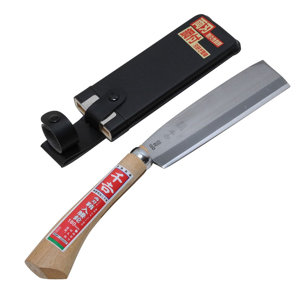 鞘入腰鉈 双刃 180MM 【直送品】 返品・キャンセル・他商品と同時購入は不可