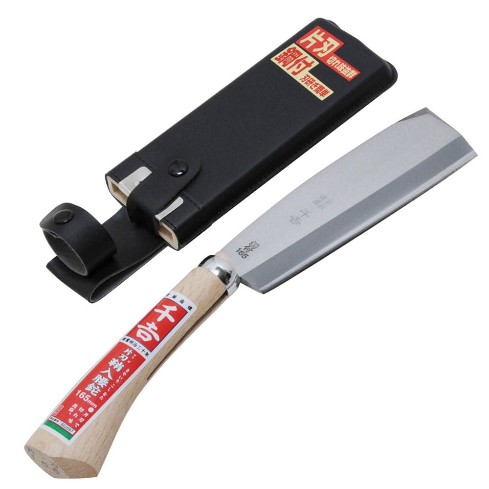 鞘入腰鉈 片刃 165MM 【直送品】 返品・キャンセル・他商品と同時購入は不可