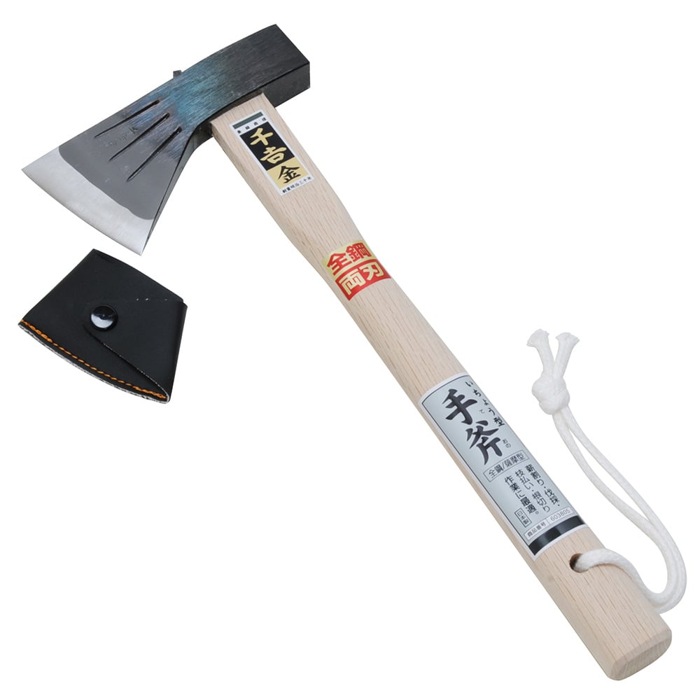 いちょう型手斧 全鋼 薩摩型 メーカー直送 ▼返品・キャンセル不可【他商品との同時購入不可】