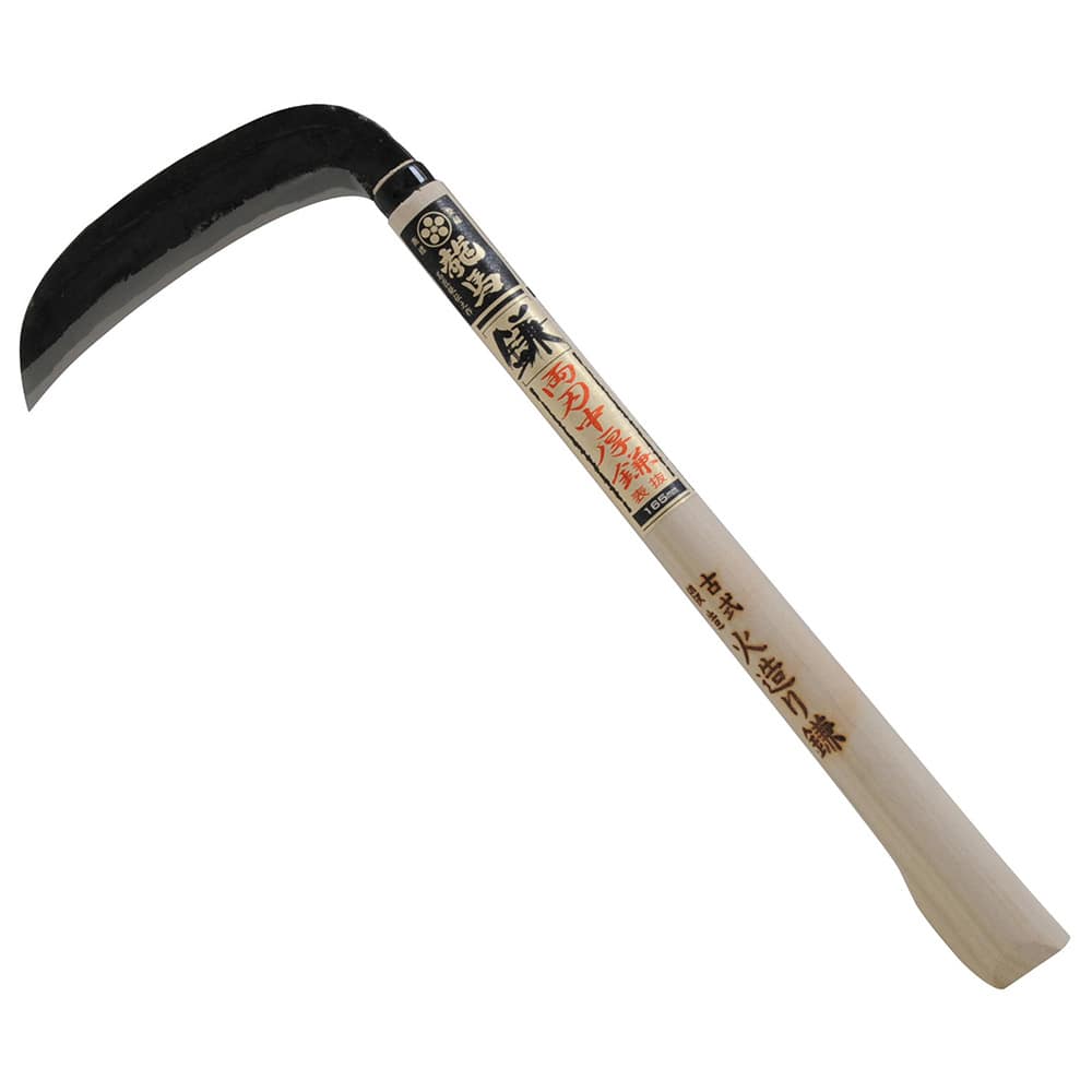 両刃中厚鎌 表抜 165MM 【直送品】 返品・キャンセル・他商品と同時購入は不可