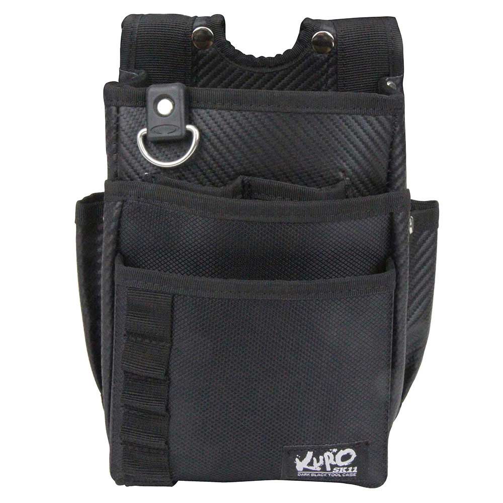 黒 腰袋3段 SKC2-4BK 【直送品】 返品・キャンセル・他商品と同時購入は不可