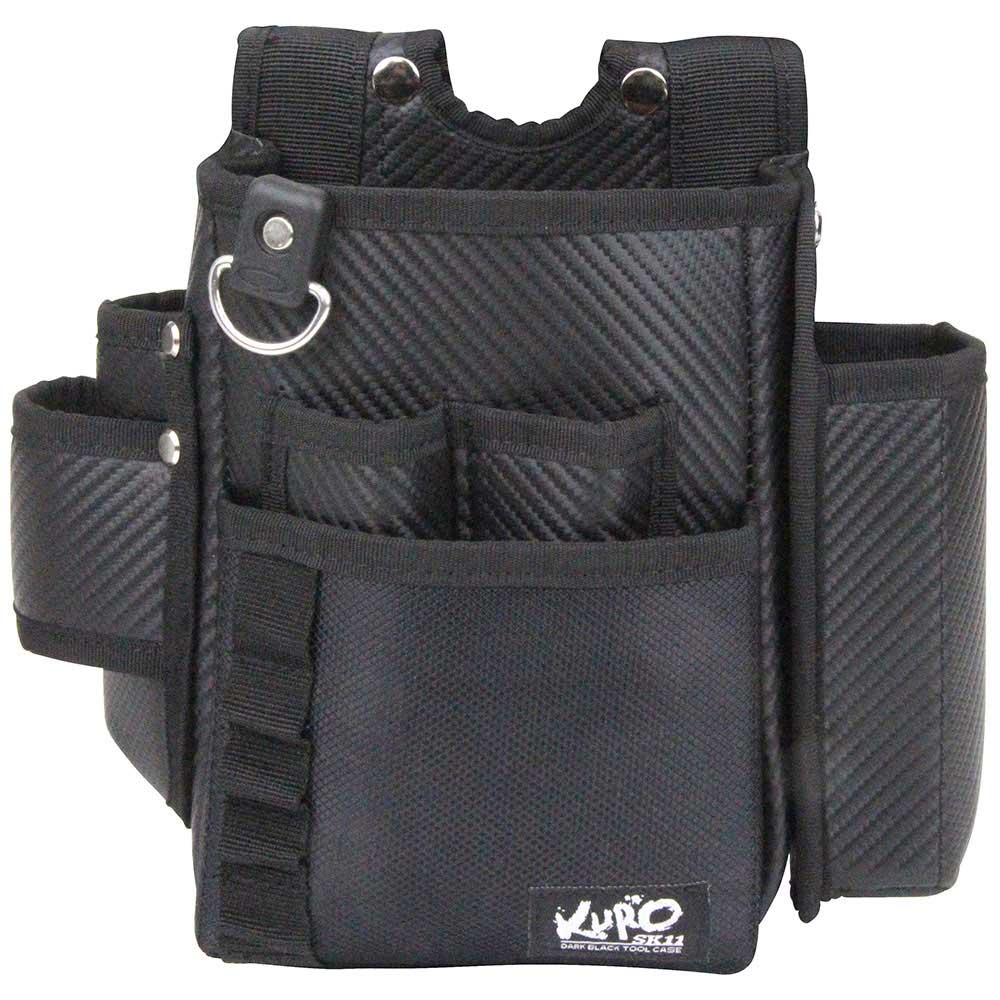 黒 腰袋2段サイドポケット SKC2-5BK 【直送品】 返品・キャンセル・他商品と同時購入は不可