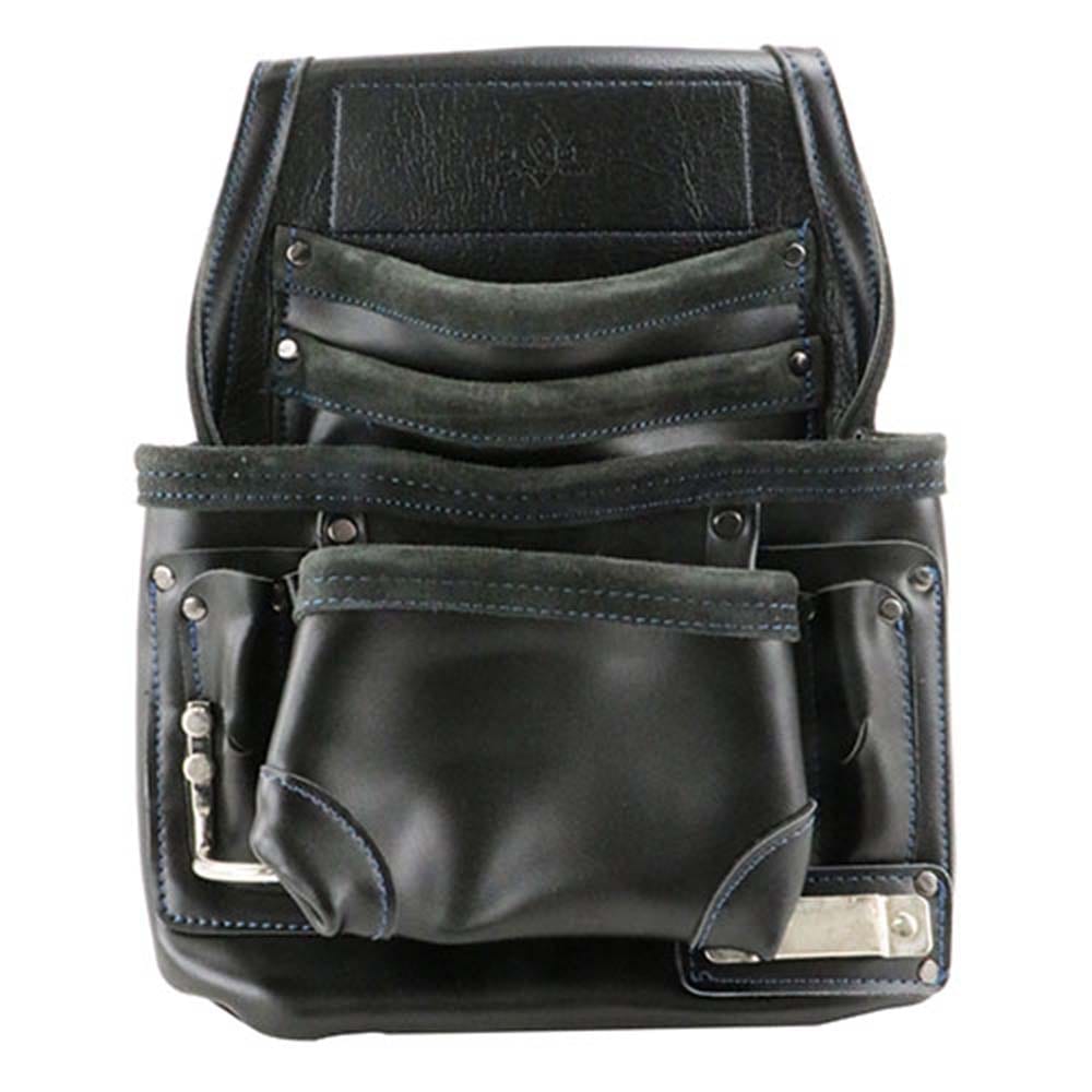 本革腰釘袋3段 DVC-KZ28 メーカー直送 ▼返品・キャンセル不可【他商品との同時購入不可】