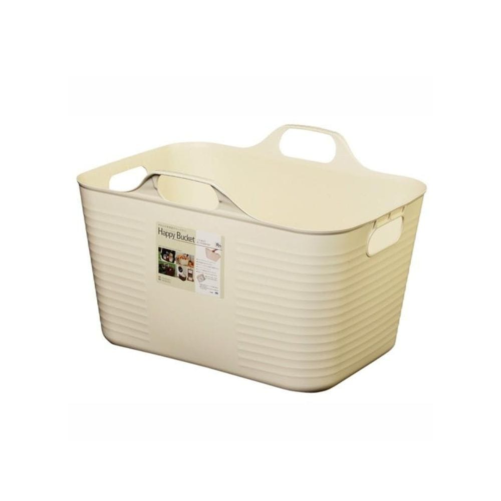 ヒマラヤ化学工業所 ハッピーバケット角M型 アイボリー