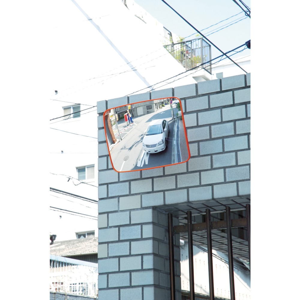 GMH543 光 ガレージミラー角型540mm×375mm メーカー直送 ▼返品・キャンセル不可[他商品との同時購入不可]