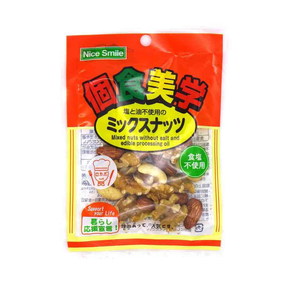 ◆エヌエス ホクセイ食産 個食美学 塩と油不使用のミックスナッツ 27g [16個セット]