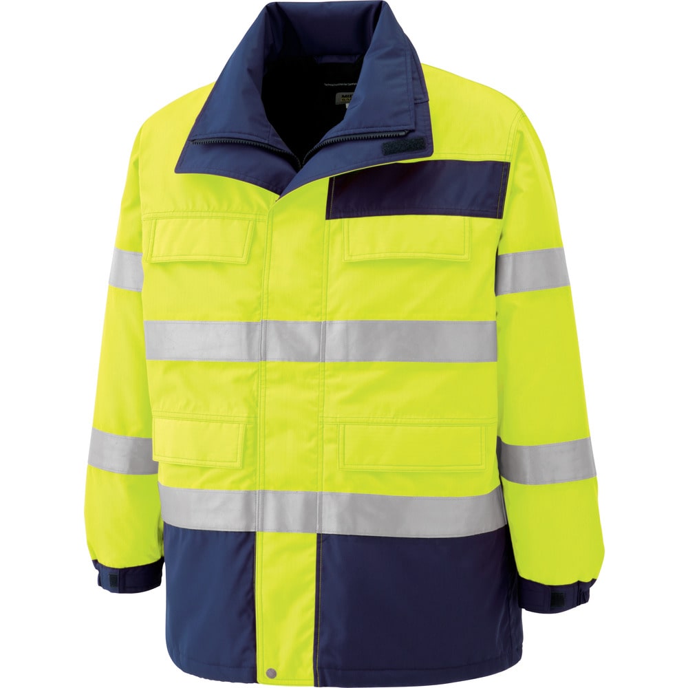 高視認性 防水帯電防止防寒コート イエロー SE1124UEL メーカー直送 ▼返品・キャンセル不可[他商品との同時購入不可]