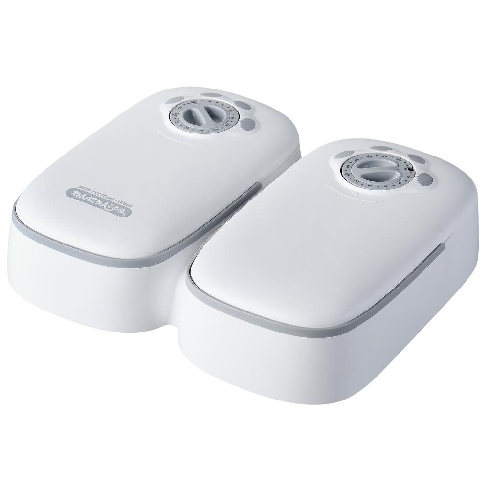 ペット自動給餌器 わんにゃんぐるめ CD-300 グレー メーカー直送▼返品・キャンセル不可[他商品との同時購入不可]