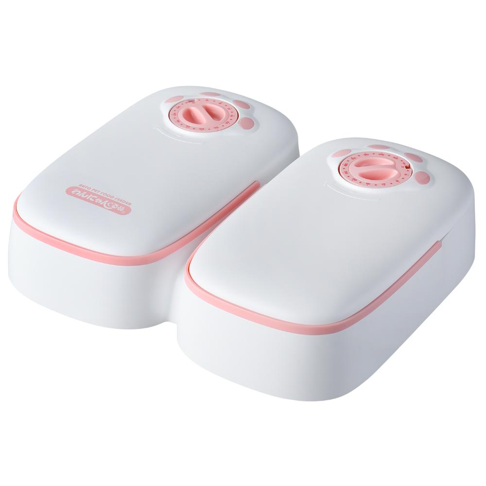 ペット自動給餌器 わんにゃんぐるめ CD-300 ピンク メーカー直送▼返品・キャンセル不可[他商品との同時購入不可]