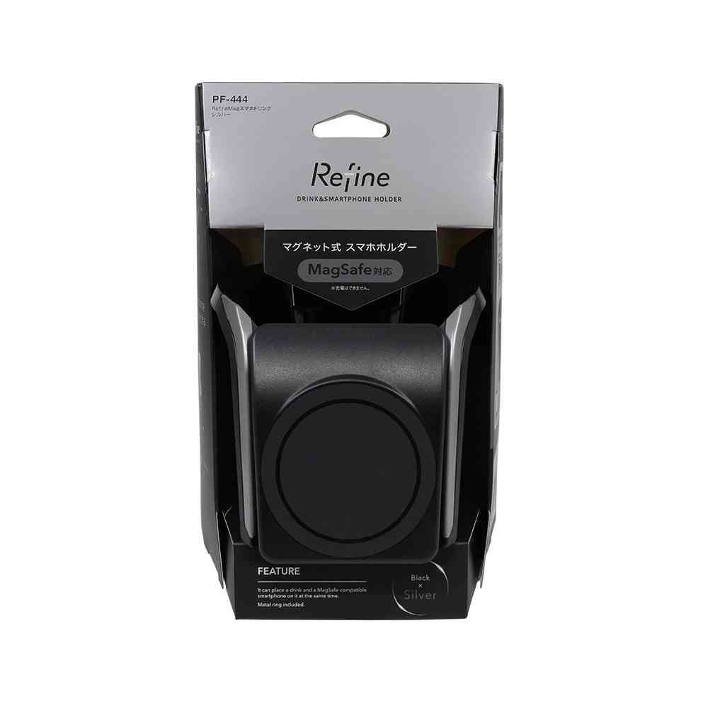 槌屋ヤック RefineMagスマホドリンク シルバー PF444
