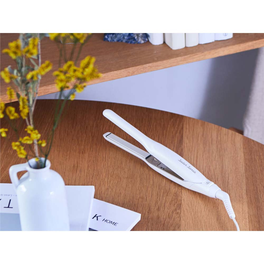 マイナスイオンストレートアイロン KHS8450W メーカー直送 ▼返品・キャンセル不可[他商品との同時購入不可]