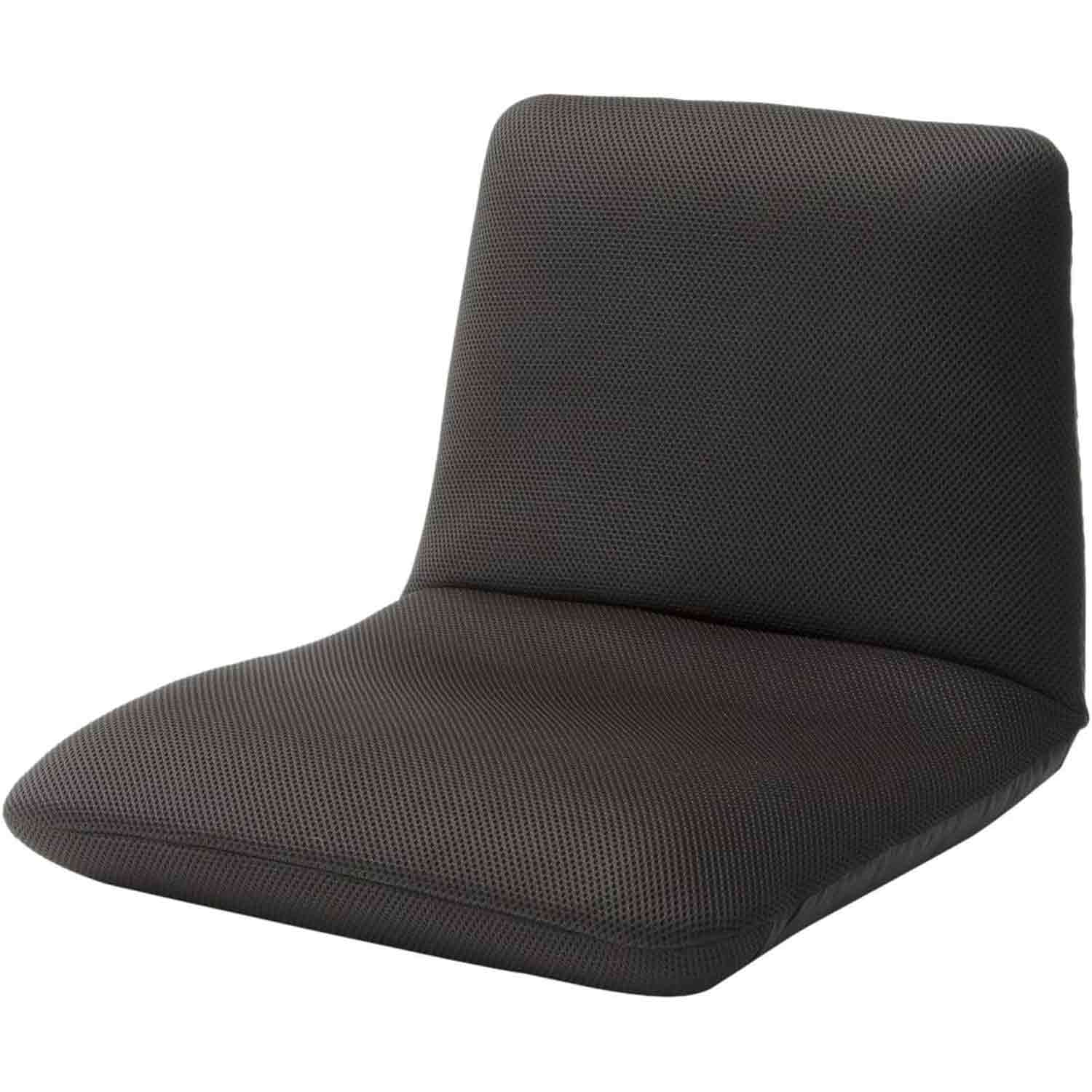 日本製 腰楽座椅子 和楽チェア S メッシュブラック 【直送品】 返品・キャンセル・他商品と同時購入は不可