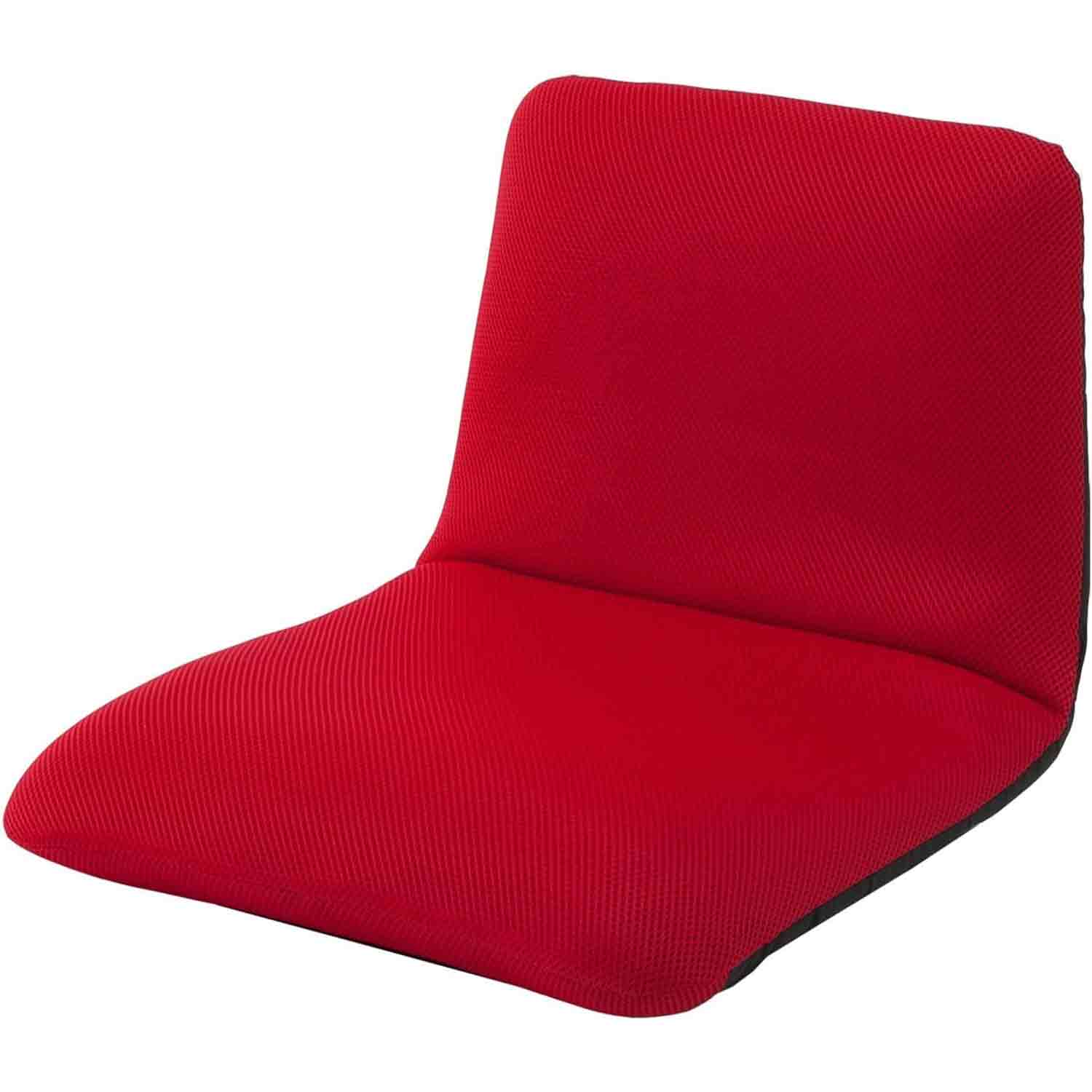 日本製 腰楽座椅子 和楽チェア S メッシュレッド 【直送品】 返品・キャンセル・他商品と同時購入は不可