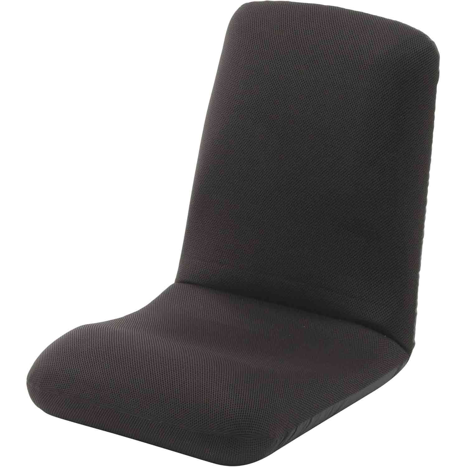 日本製 腰楽座椅子 和楽チェア L メッシュブラック 【直送品】 返品・キャンセル・他商品と同時購入は不可