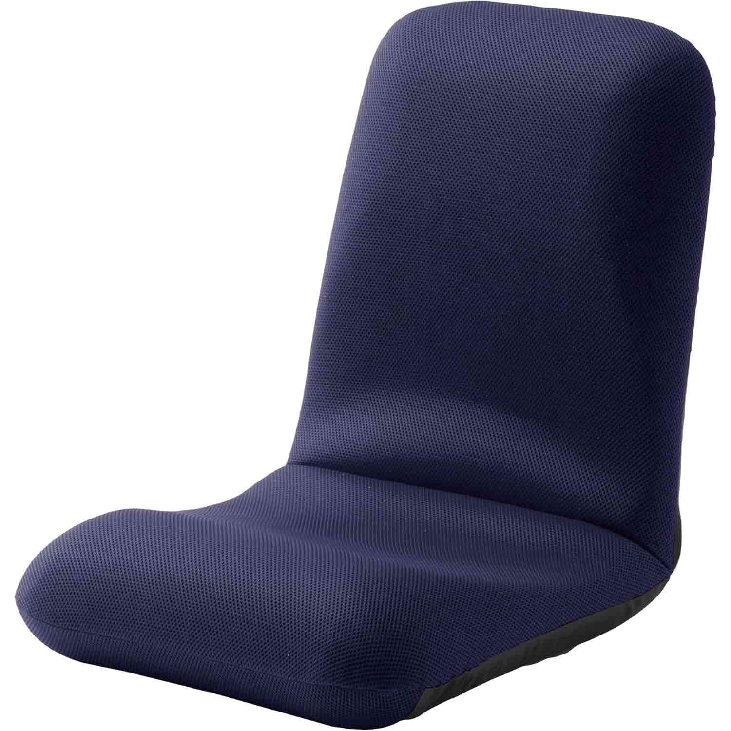 日本製 腰楽座椅子 和楽チェア L メッシュブルー 【直送品】 返品・キャンセル・他商品と同時購入は不可