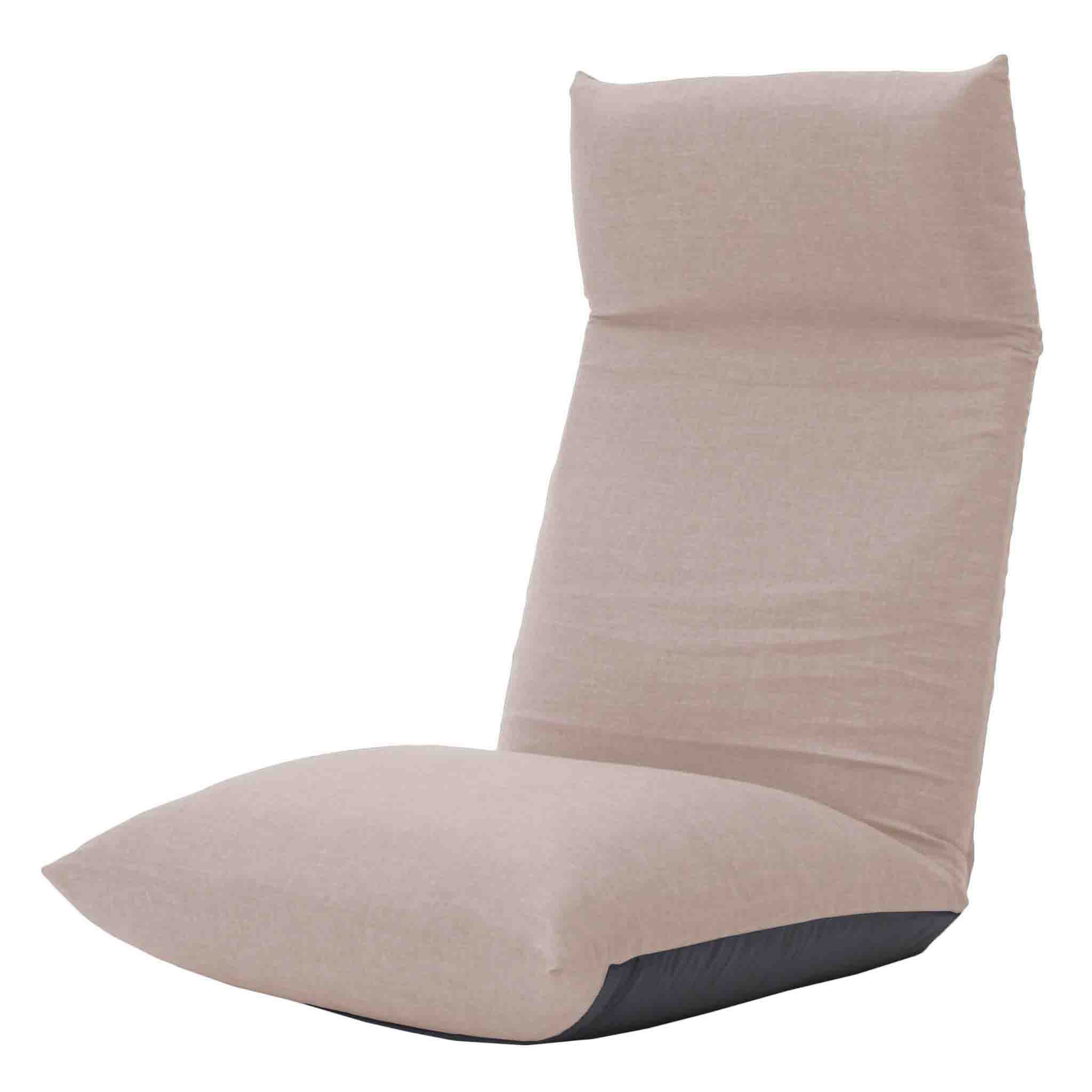 日本製 ヘッドリクPコイル座椅子 NECK ダリアンベージュ 【直送品】 返品・キャンセル・他商品と同時購入は不可