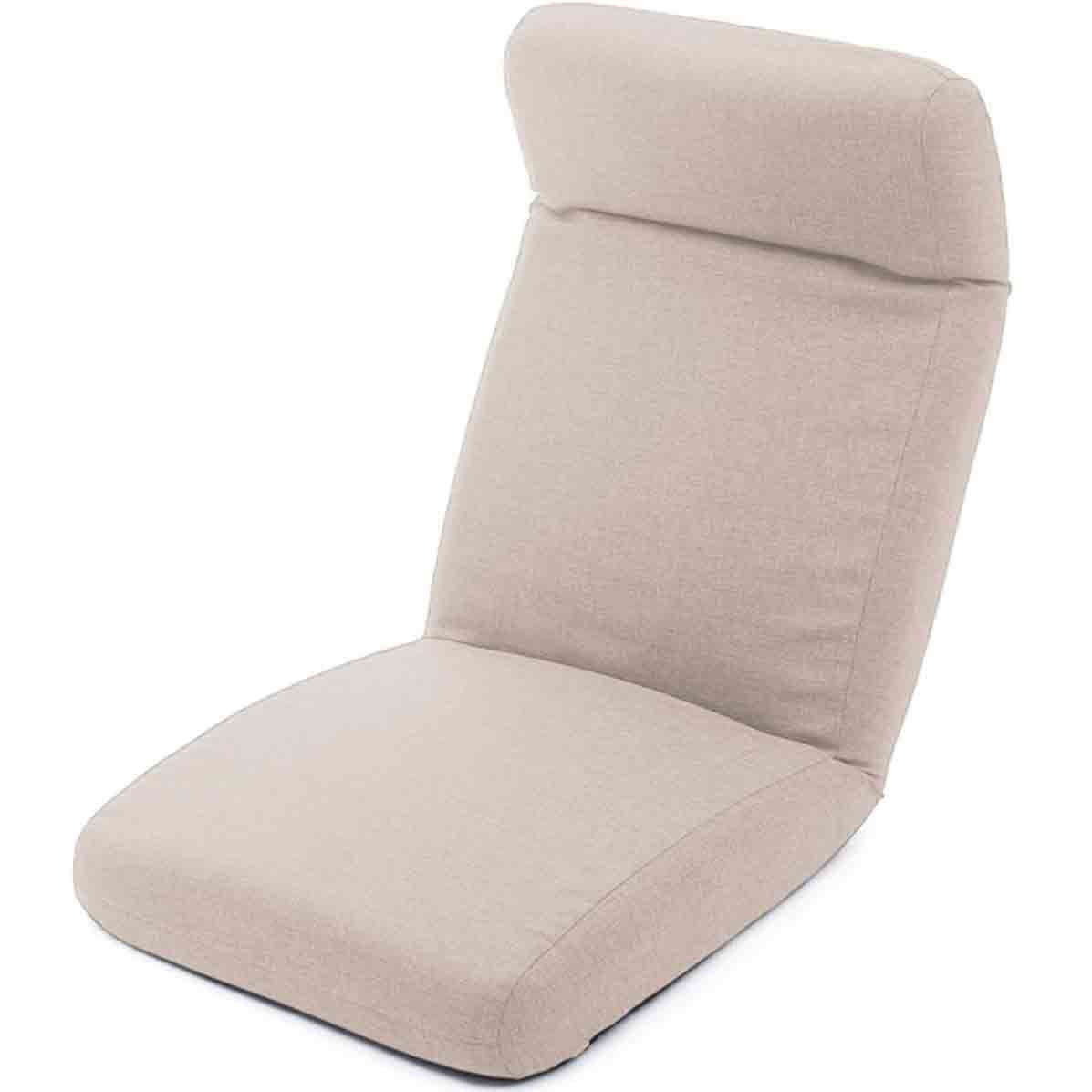 日本製 ヘッドリク低反発座椅子 ダリアンベージュ 【直送品】 返品・キャンセル・他商品と同時購入は不可