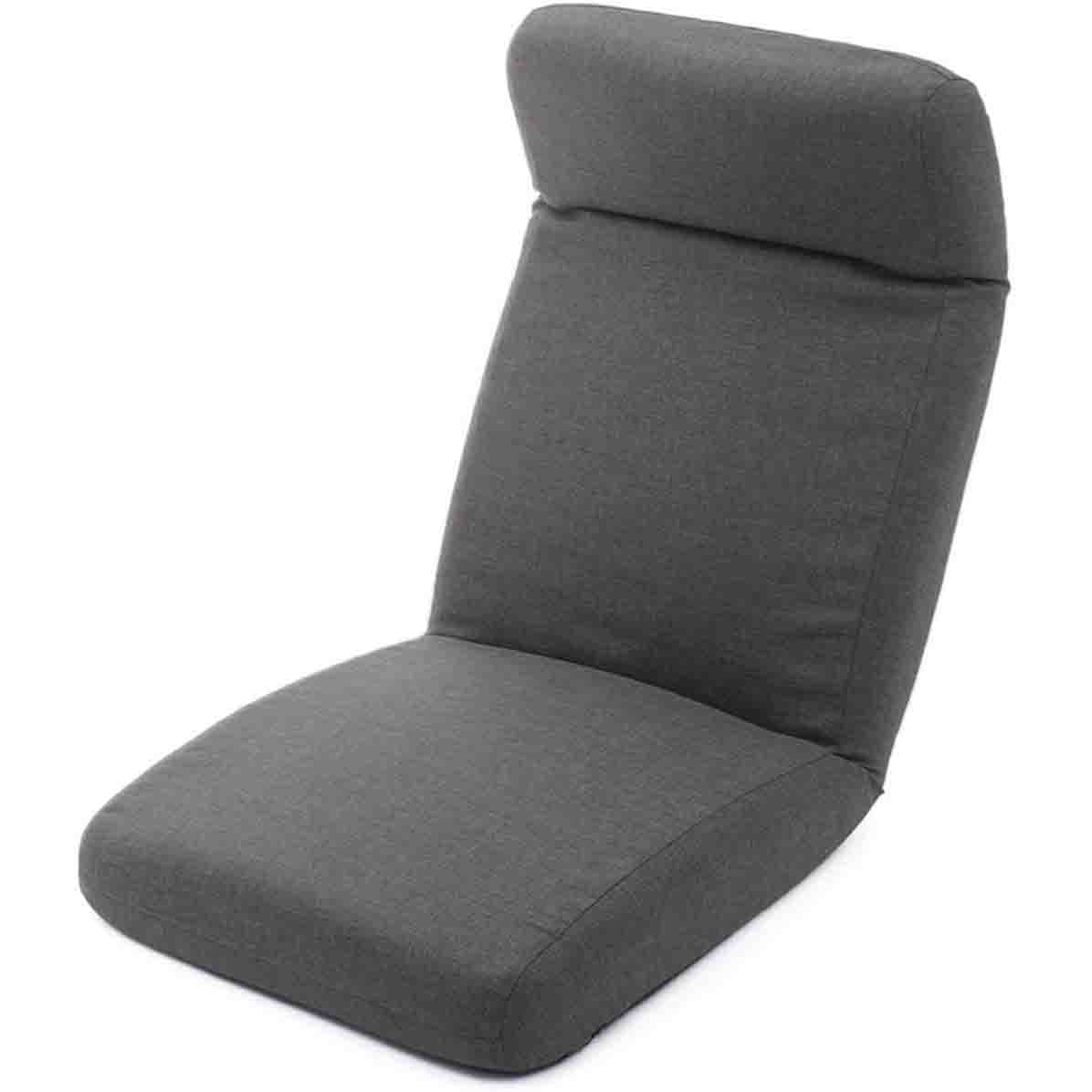 日本製 ヘッドリク低反発座椅子 デニム調 アッシュグレー 【直送品】 返品・キャンセル・他商品と同時購入は不可