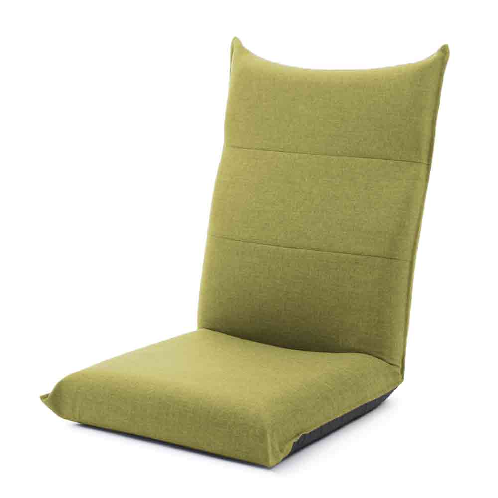 日本製 ハイバック座椅子 コンパクト ダリアングリーン 【直送品】 返品・キャンセル・他商品と同時購入は不可
