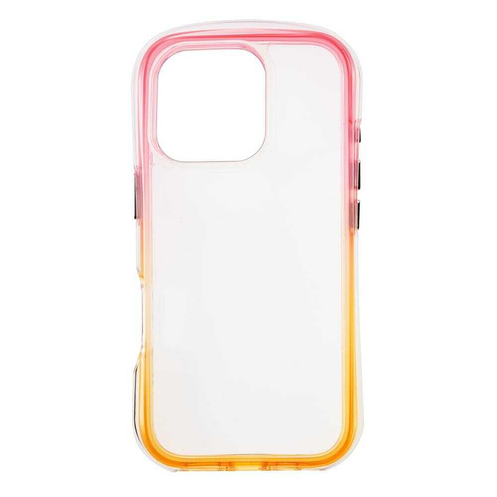 サンクレスト iPhone16 Pro AIR SHOCK MAXケース ピンク×イエロー i38RiJA02