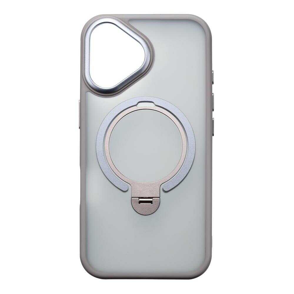 サンクレスト iPhone16 MagStaPLUSケース グレー i38FiJS05