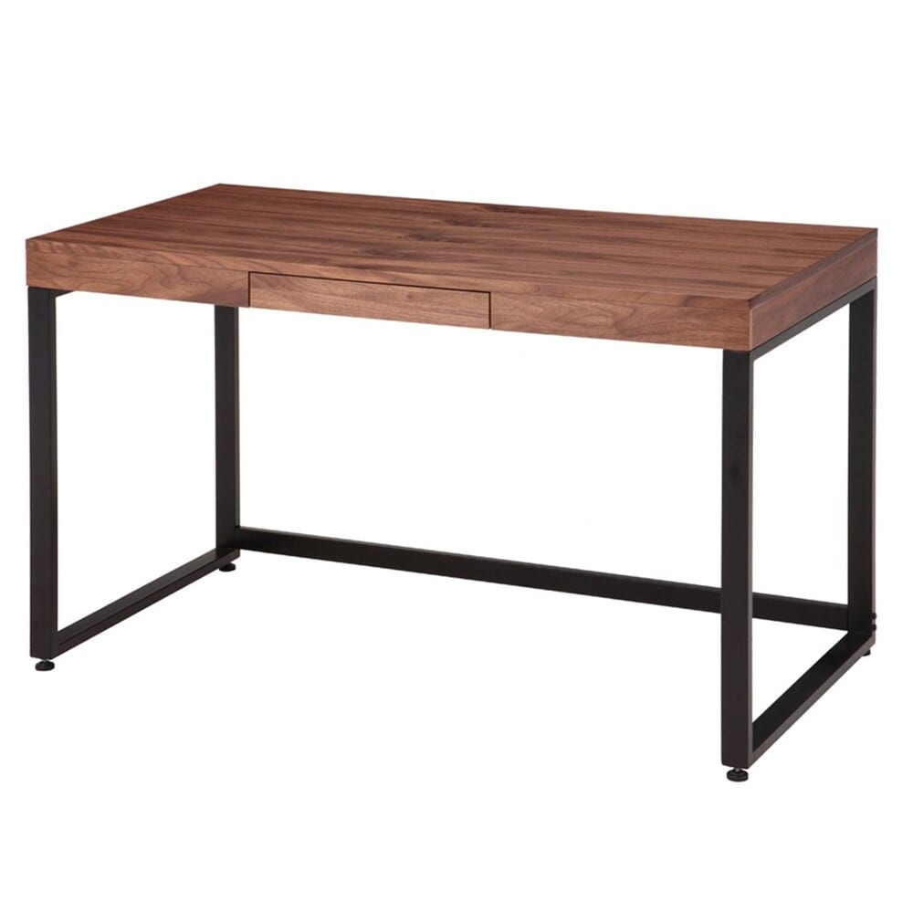 ワークデスク ウォールナットワークデスク1200 T-2314BR 【直送品】 返品・キャンセル・他商品と同時購入は不可