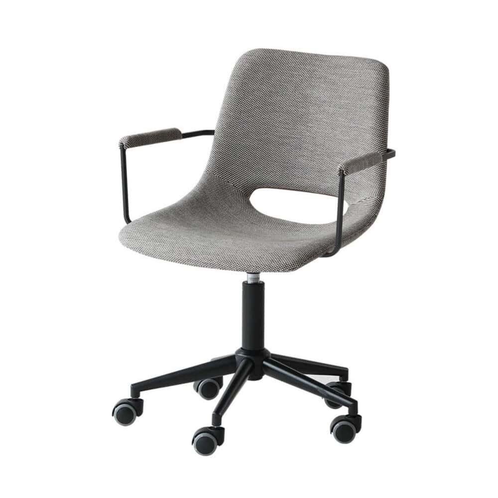 デスクチェア オフィスアームチェア CH-3398GY 【直送品】 返品・キャンセル・他商品と同時購入は不可