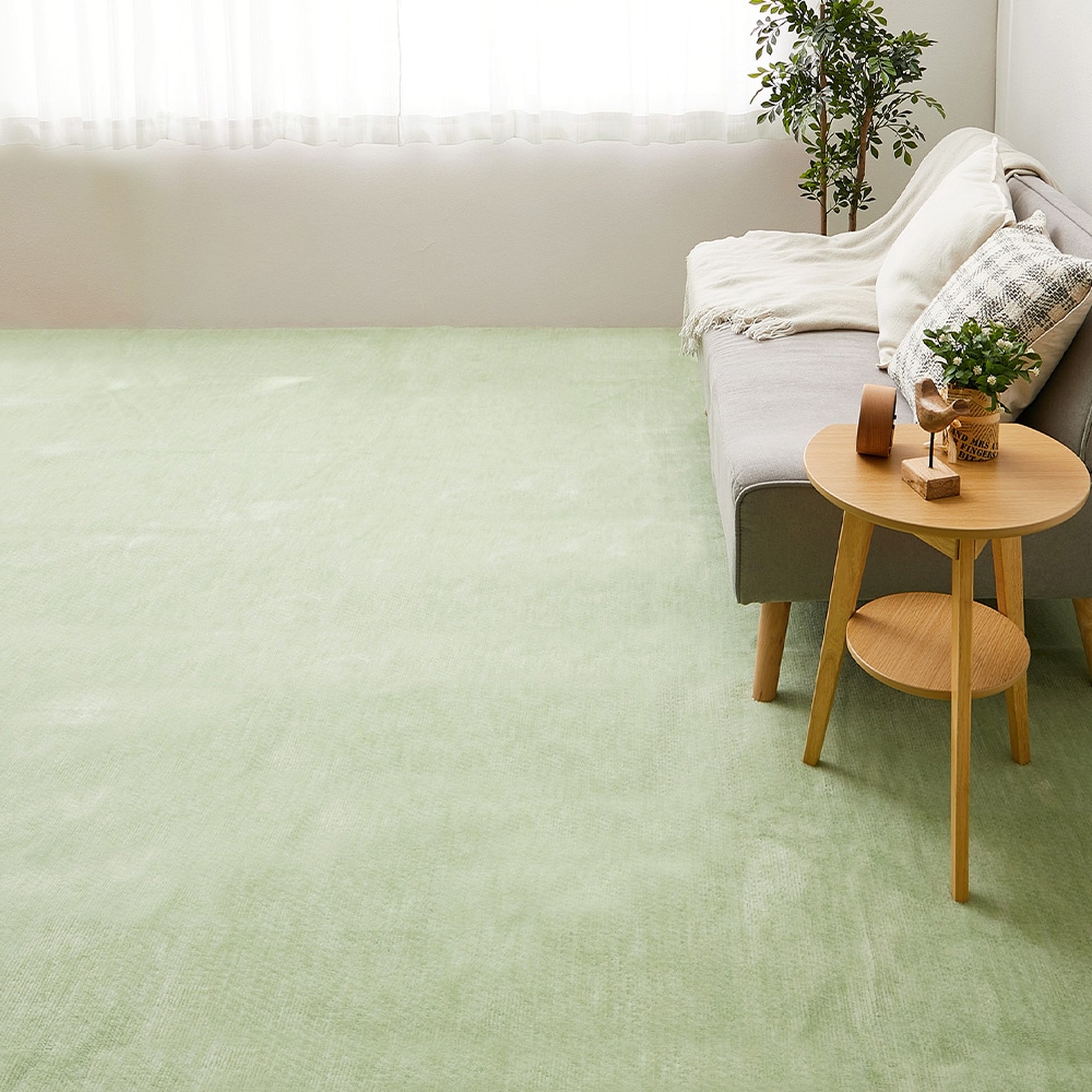 ペットにやさしい平織カーペット ラウム 176×261cm グリーン メーカー直送▼返品・キャンセル不可[他商品と同時購入不可]