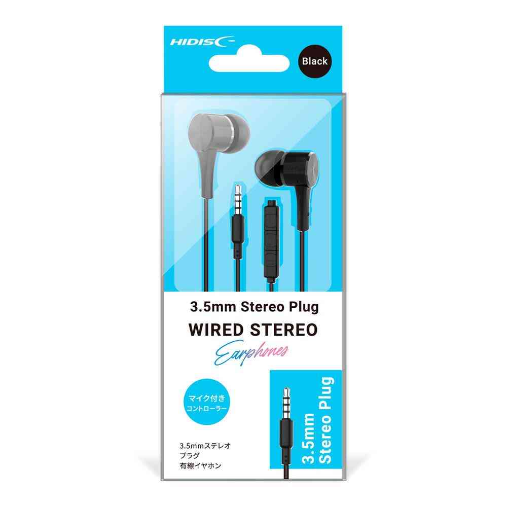 磁気研究所 HIDISC ステレオプラグ有線イヤホン ブラック