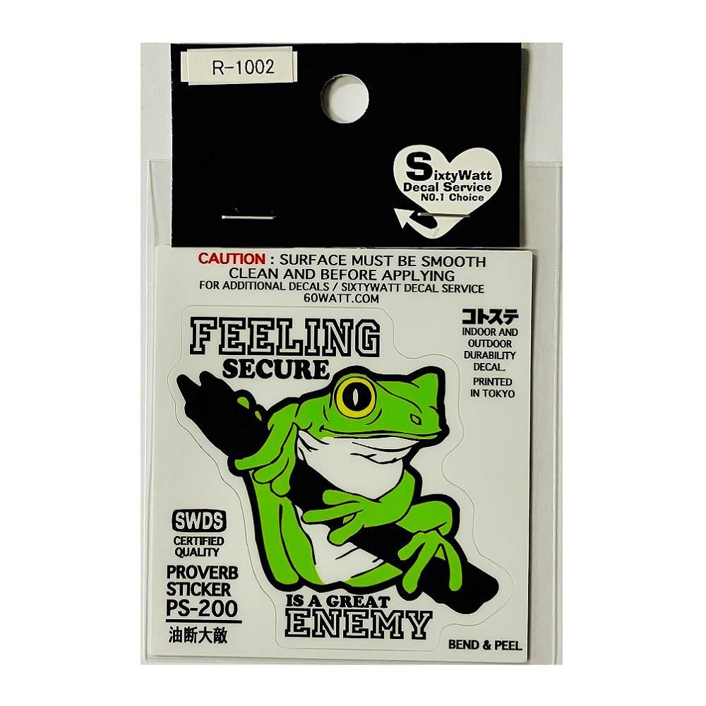 東洋マーク 純正ステッカー油断大敵 Ｒ１００２