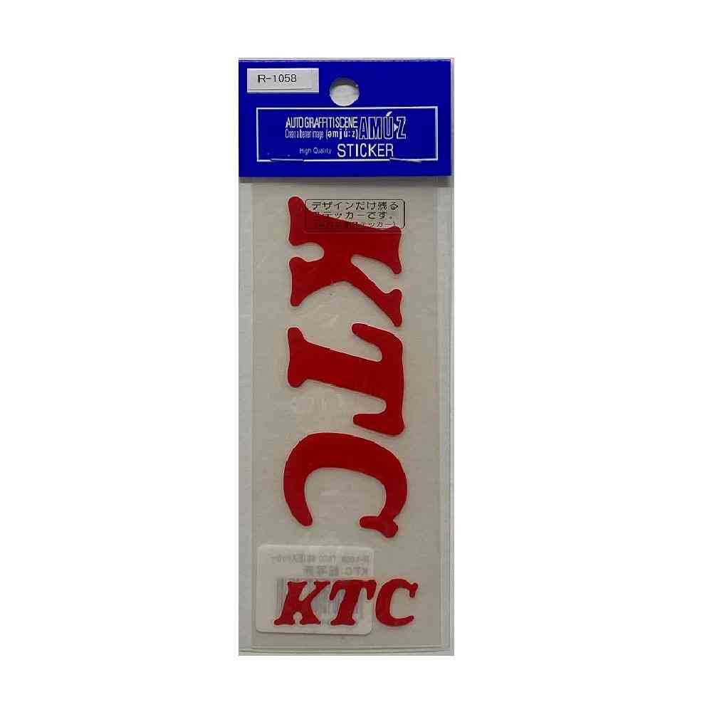 東洋マーク T－800 純正ステッカー KTC 転写 赤 R－1058