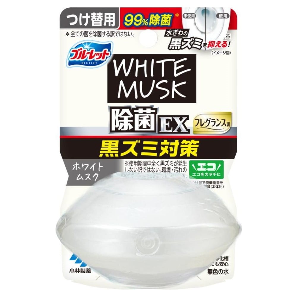小林製薬 液体ブルーレットおくだけ 除菌EXフレグランス ホワイトムスク つけ替用67ml