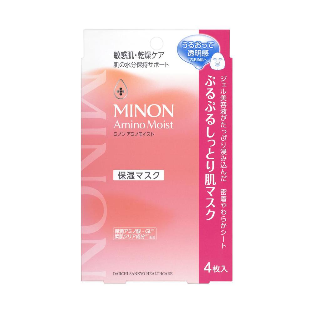 第一三共ヘルスケア ミノン アミノモイスト ぷるぷる しっとり肌 マスク 4枚