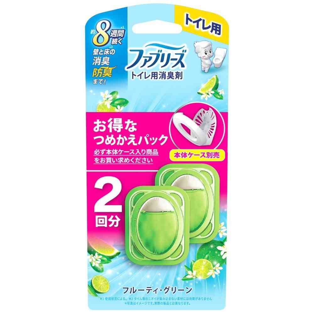 P＆G ファブリーズ トイレ用消臭剤 フルーティ・グリーン つめかえ 6.3mlx2回分