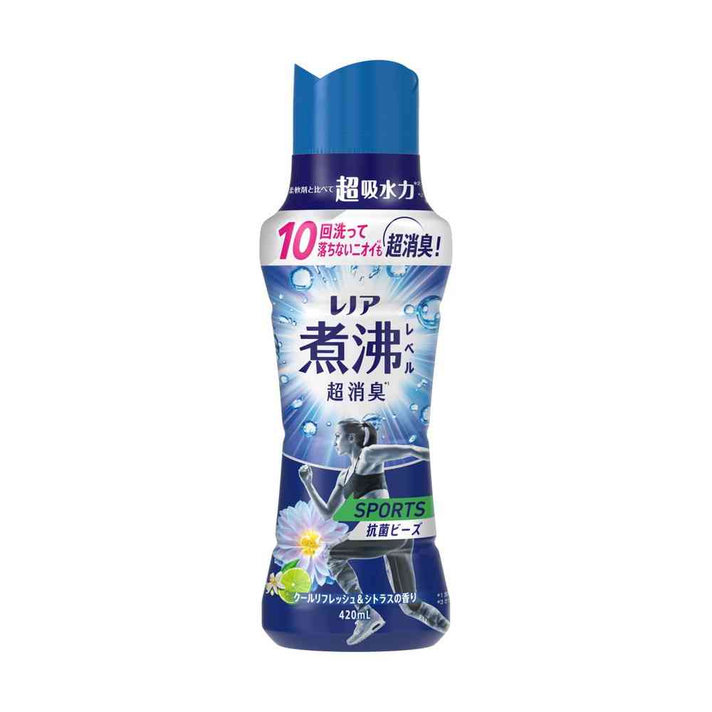 P&G レノア煮沸レベル 消臭 抗菌ビーズ スポーツ クールリフレッシュ＆シトラスの香り 本体 420ml