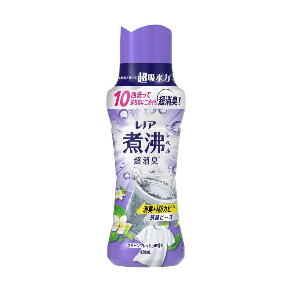 P&G レノア煮沸レベル 消臭 抗菌ビーズ 洗濯槽の防カビ クリーンフレッシュの香り 本体 420ml