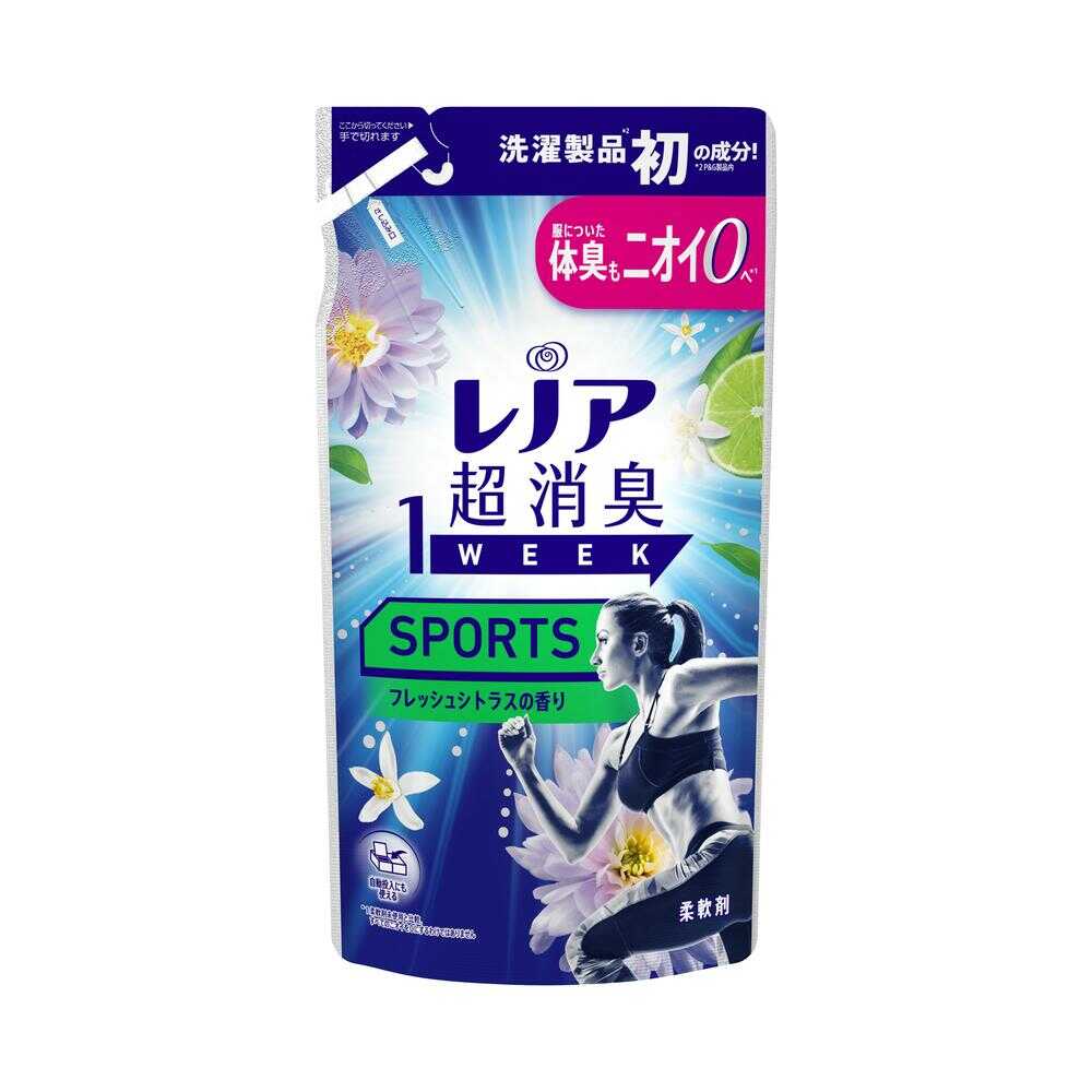 P&G レノア 超消臭1WEEK 柔軟剤 SPORTS フレッシュシトラスの香り 詰め替え 340ml