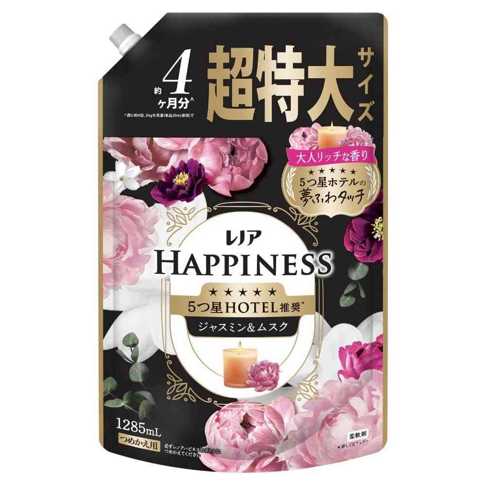 P＆G レノアハピネス 夢ふわタッチチ ジャスミン＆ムスクの香り 詰替 超特大 1285mL   [3個セット]