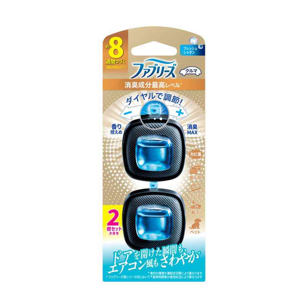 P&G ファブリーズ イージークリップ 消臭成分 最高レベル フレッシュシャボン 2.5ml×2